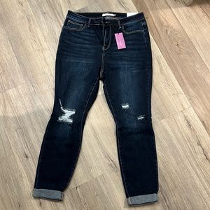 NWT High Waisted Distressed Skinny Jeans
